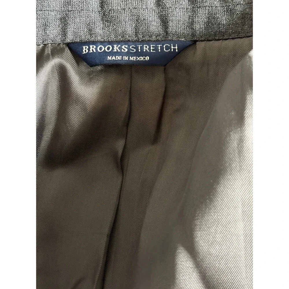 Brooks Brothers Blazer Mens 42R Gray BrooksStretch Worsted Wool Suit Coat